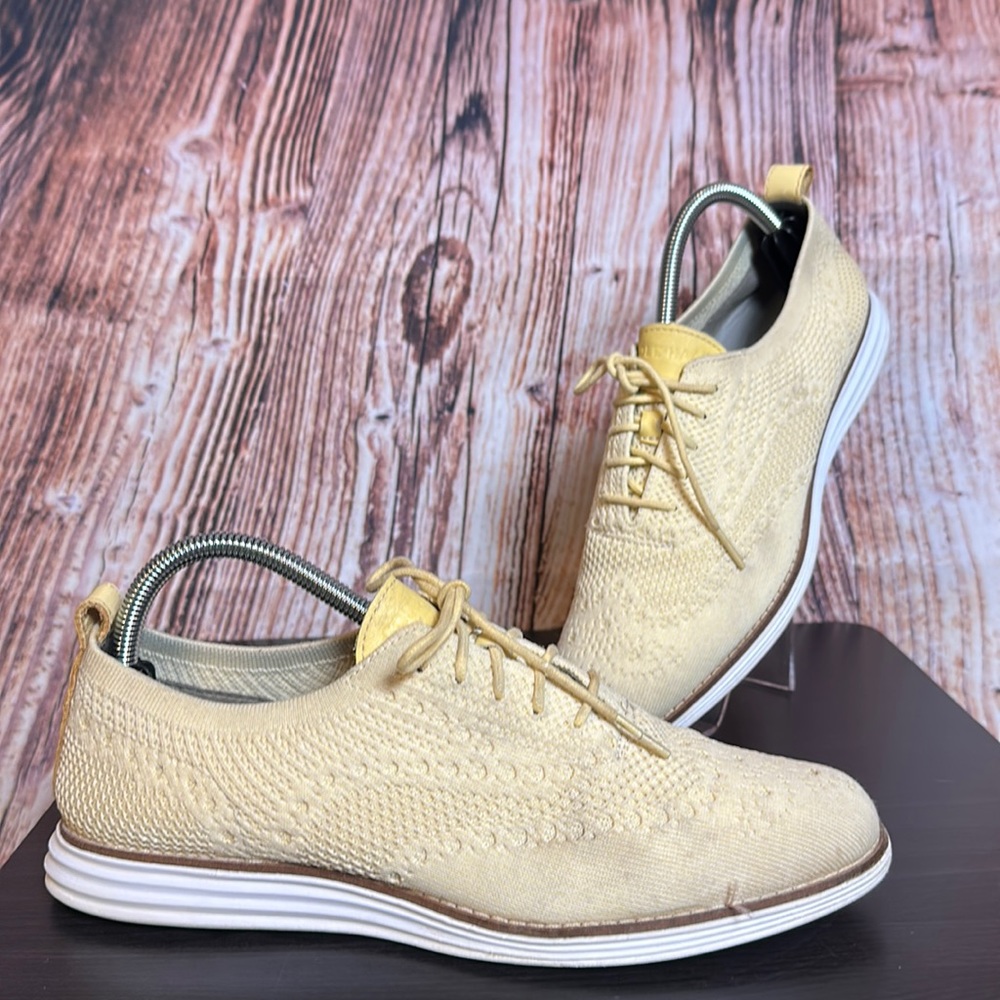 Cole Haan Grand OS Original Grand Knit Wing Tip Oxfords Womens Sz 9.5B - Picture 1 of 10